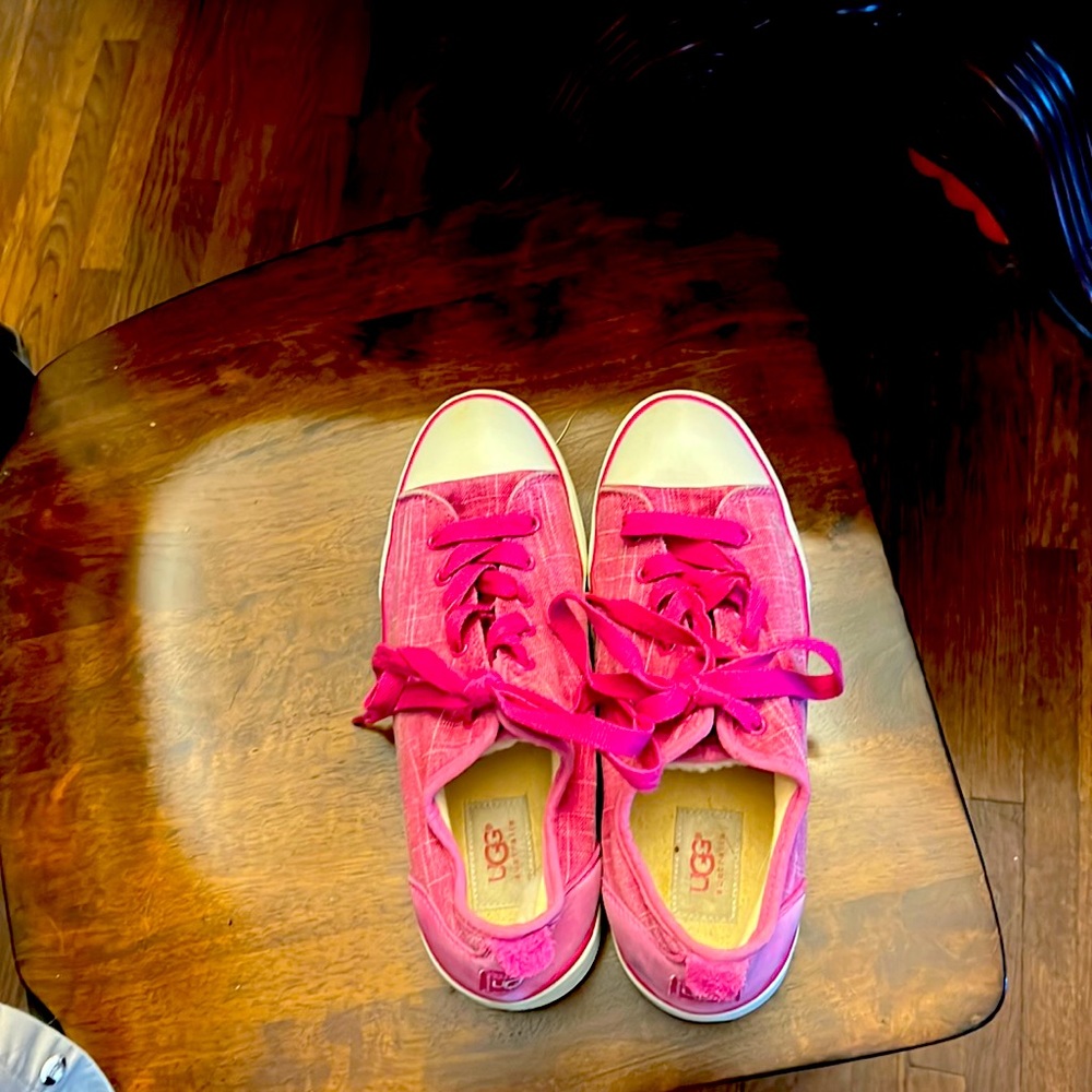 Like new pink UGG sneakers. Size 10.